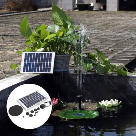 Mini pompe solaire à disque flottant haute efficacité pour fontaines de piscine 10V 5W (1/5)