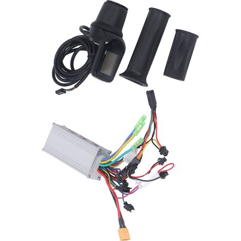 Contrôleur de moteur sans balais 500 W avec dissipation thermique, affichage LCD en temps réel pour vélo électrique 48 V/60 V (1/5)