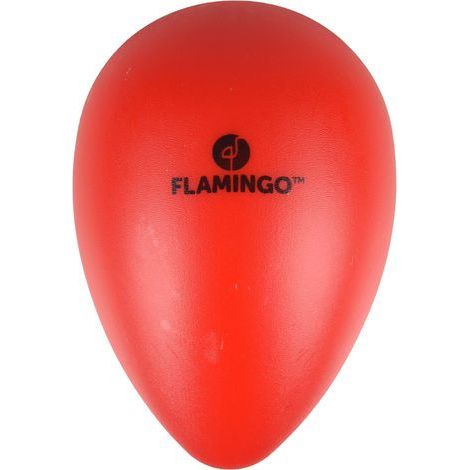Oeuf rouge en plastique M ø 13 cm x 18.5 cm de hauteur Jouet pour chien - Flamingo (1/5)