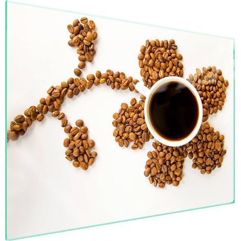 Protection de plaque de cuisson en verre 70x52 Café (1/5)