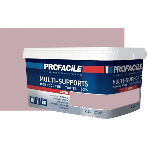 Peinture murale satin 2.5L – Multi-supports murs, plafonds, boiseries, radiateurs – Sans odeur, séchage rapide, rendement 8 m²/L - C4AAAF