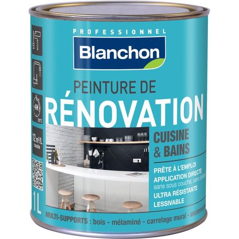Peinture rénovation cuisine & salle de bain 1L Marron Glacé (1/6)