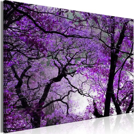 Quadro - Purple Afternoon (1 Part) Wide - 120x80 (1/4)