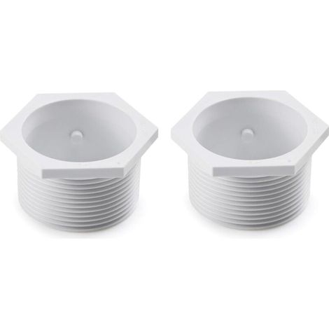 Vtizikl 6-500-00 Lot de 2 raccords muraux universels pour nettoyeurs de piscine (UWF) - Pièce de rechange exacte pour les nettoyeurs de piscine Polaris 480, 380, 360, 280, 180, 165, 65 et Turtle (1/4)