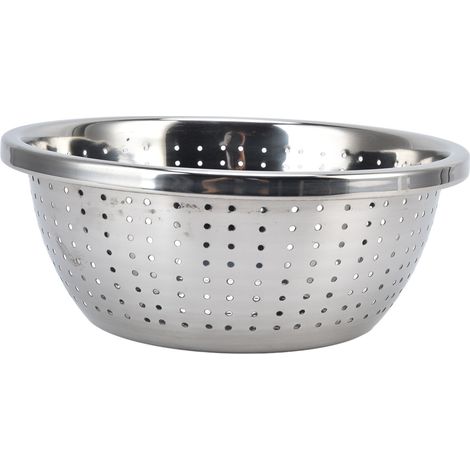 Multifunktionales Edelstahl-Sieb, Reissieb, Obst- und Gemüsekorb, Filter, Küchenutensil, 24 cm (1/5)