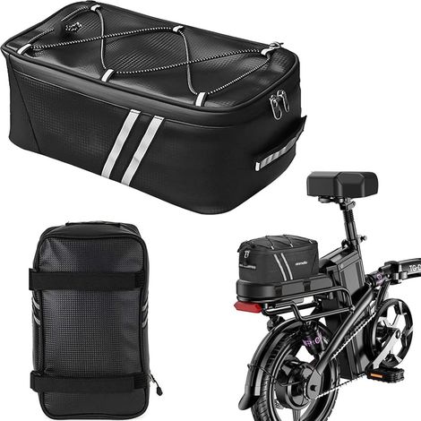 Sacoche Double Porte-Bagages Vélo Arrière - Sac de Coffre et Rangement pour Voyage (8L) (1/5)