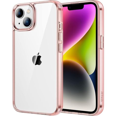 Handyhülle iPhone 14 6,1 Zoll stoßfest transparent Roségold (1/5)