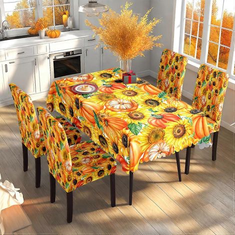 Nappe imprimée décorative pour restaurant, style automne-Thanksgiving, TC-313 (140 x 210 cm, imperméable) (1/3)