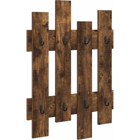 Maison Exclusive - Wandmontierter nachttisch Geräucherte Eiche 60