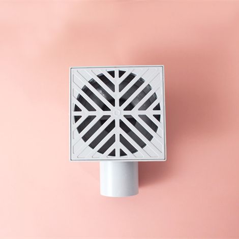 Siphon de sol latéral en PVC, système de drainage latéral intégré au même niveau, siphon de sol pré-encastré, déplacement et rénovation, siphon de sol latéral en plastique (1/5)