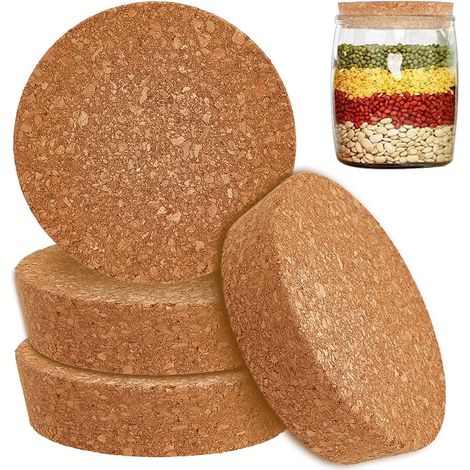 4 tapones grandes marrones de forma cónica, de 7,4 cm a 8,9 cm, reutilizables, a prueba de polvo y salpicaduras, aptos para botellas de vino y licores.