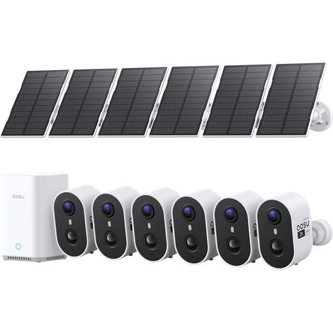 2K Caméra Surveillance WiFi Extérieure sans Fil Solaire, 2.0, Stockage Local Extensible Jusqu’à 1 to, Vision Nocturne Couleur, 5G/2.4GHz Wi-FI (1/5)