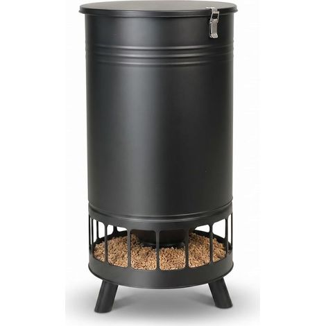 Galvanized Chicken Feeder Dispenser with Openings, Bucket Capacity for Chickens, Ducks, Geese (1/5)
