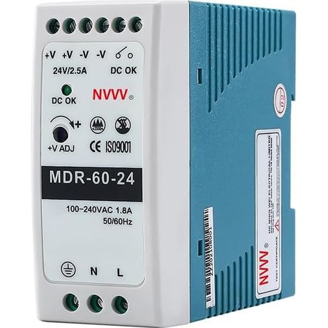 Bloc d'alimentation rail DIN AC vers CC 60 W, 24 V, 2,5 (1/4)