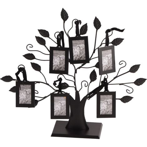 Arbre à Cadres Photo Moderne pour Décor Familiale avec Porte-Images Suspendus