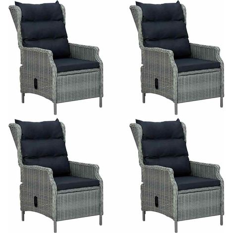 Maison Exclusive - Set Mobili da Pranzo per Giardino 5 pz Grigio Chiaro (1/5)