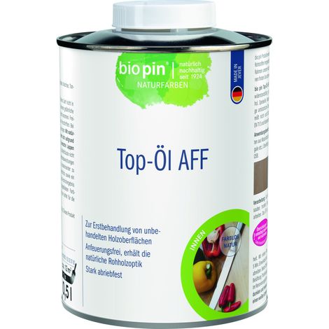 Biopin Naturfarben Top-Öl AFF 500 ml farblos Holzschutzmittel