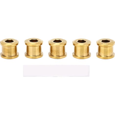 Set mit 5 einzelnen 6,5-mm-Terrassenschrauben aus hochfester Titanlegierung, universell einsetzbar, goldfarben (1/5)