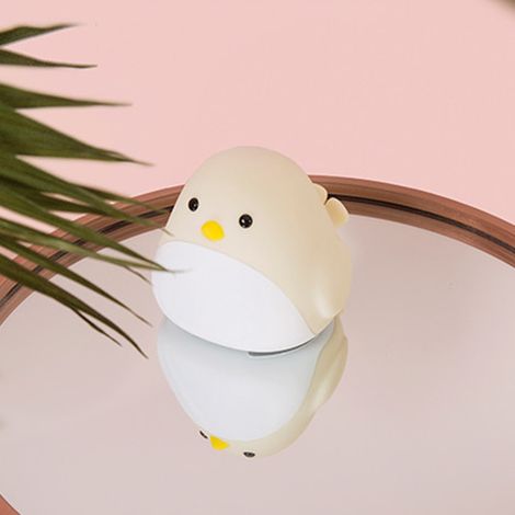 Niedliches Cartoon-Vogel-Nachtlicht, Wecker, Silikon-Touch, USB-LED-Nachtlampe, Geschenk für Kinder (1/5)