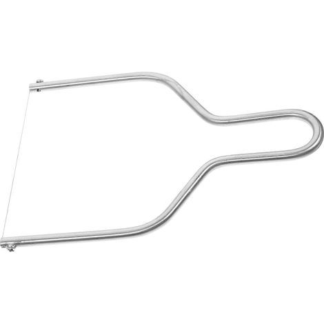Käseschneider aus Edelstahldraht, ideal zum schnellen Schneiden von Käse und Butter. – 15 x 12,5 x 0,4 cm – Silber (1/4)