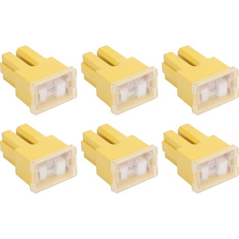 10 pièces porte-fusible femelle 60A 32V jaune, fusible cartouche de rechange pour voiture et camion (1/5)