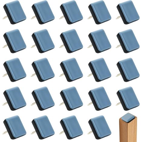24 pcs Teflon Furniture Glides with Rustproof Nails, Round Chair Glides to Nail On, Protect Tiles, Chair Glides with Spikes for Moving Heavy Furniture Effortlessly, Floor Protection (1/5)