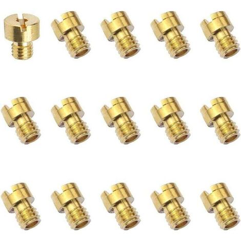 15 Pièces Gicleur Carburateur M4 Carburateur Main Jet Kit Gicleur Principal Carburateur Gicleur Principal Moto 40 44 46 48 50 52 54 56 58 60 65 70 75 80 85 pour PWK Keihin PE CVK (1/4)
