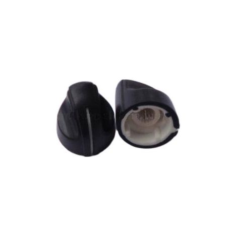 Perilla de potenciómetro de 19,5 mm - 2 unidades con indicador blanco