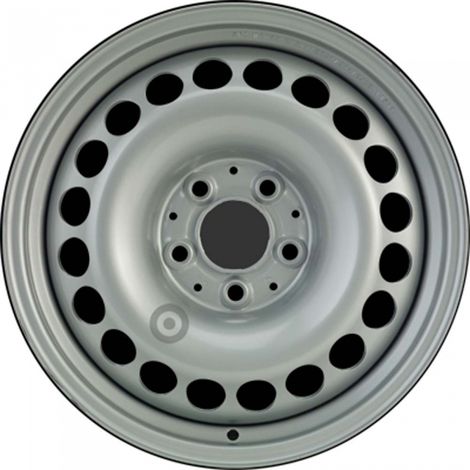 Jante tôle 16 pouces - 5 Trous - 7,5x16  5x112  ET42  AL66,5  argent