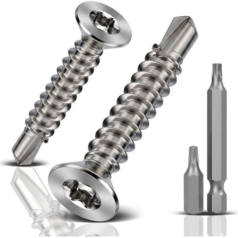 Vis Autoforeuse Torx Tête Fraisée Inox 410 DIN 7504 M4.2x32mm-120Stk (1/5)