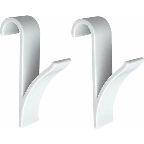 Heizkörperhaken, Handtuchhalter-Heizkörperhaken, weißer Kunststoff, 2er-Set (1/4)
