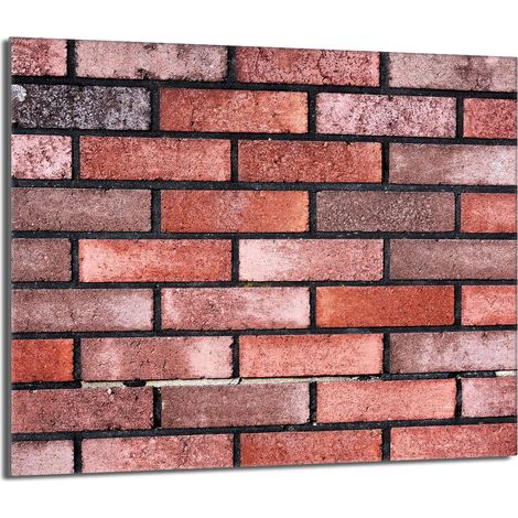 Placa protectora de vidrio para estufa 60x52 Ladrillo (1/5)