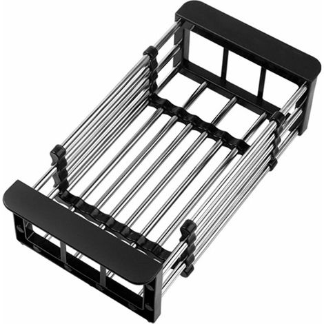 Expandable Sink Drain Basket, Telescopic Kitchen Sink Drainer, Sink Storage Basket for Dishes, Tableware, Fruits, Vegetables--16.5 x 24.5 x 9.5cm (1/5)