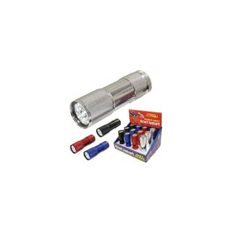 Taschenlampe 9 LED - 50 Lumen - 3 AAA-Batterien - Outifrance