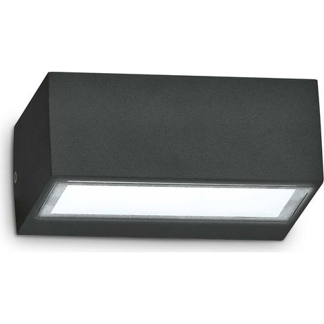 Ideal Lux - Applique murale extérieure à 1 ampoule Twin Up Down Noir IP44, G9 (1/2)