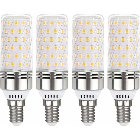Ampoule E14 LED 12W Blanc Froid 6000K, 1450LM, Équivalent Halogène E14 100W, 360° Lumiere, AC 220V, Ampoule E14 LED pour Éclairage Intérieur, non-dimmable, lot de 4 (1/5)