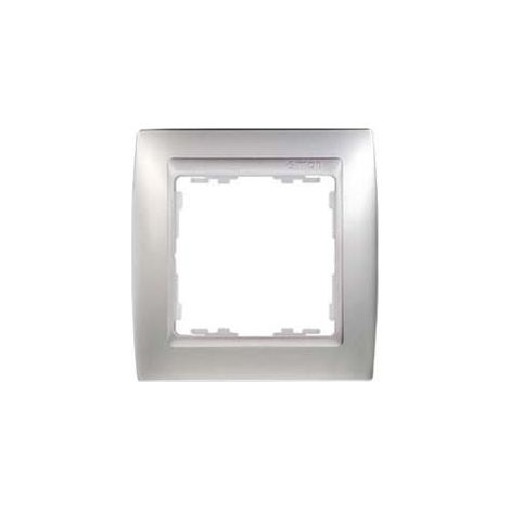 Marco 1 elemento alumino mate zócalo aluminio SIMON 82 82914-33