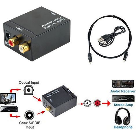 jack 3,5 mm, plug and play, transforme signal numérique en audio analogique stéréo