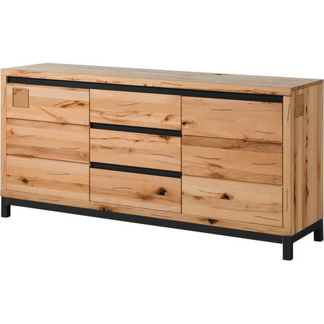 Credenza in legno di faggio 175x45x85 oliato naturale VILLANDERS 109