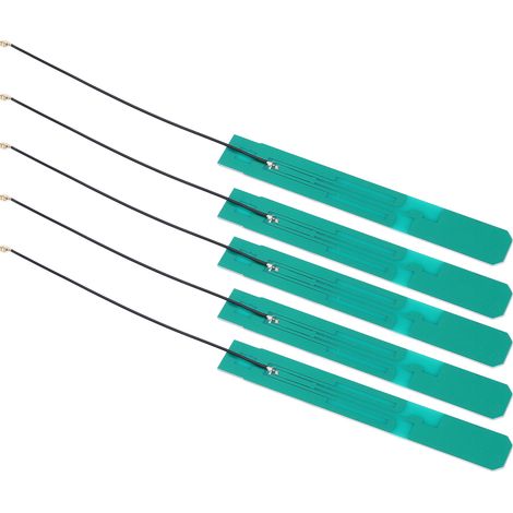 Lot de 5 antennes internes 5G NZ-5G-PCB-001 à circuit imprimé avec interface IPEX pour surveillance sans fil et domotique (1/5)