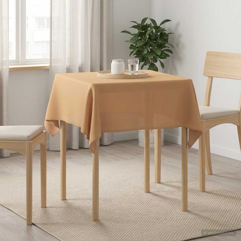 vidaXL Table Cloth 5 pcs Square Beige 90 x 90 cm Polyester (1/5)