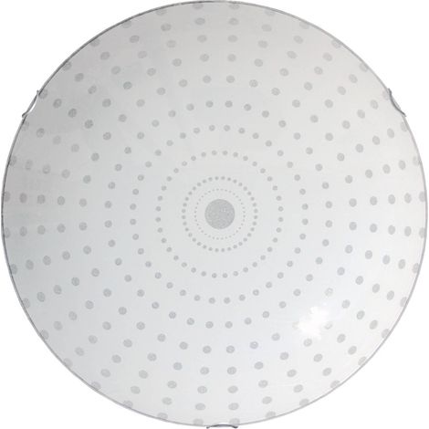 LUMICOM  ITACA Plafoniera, 2X E27, max 42W, vetro serigrafato, D.40cm