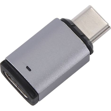 5A Magnetischer USB-C-Stecker auf -Buchse, 100W PD Schnelllade-Magnetadapter, USB-C-Datenadapter, OTG-Anschluss, gerade