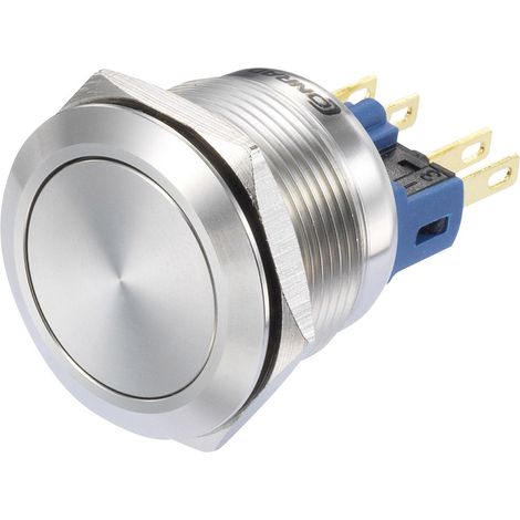 TRU COMPONENTS GQ22-11/S Druckschalter 250 V/AC 3 A 1 x Ein/(Ein) tastend (Ø) 21 mm IP65 1 St.