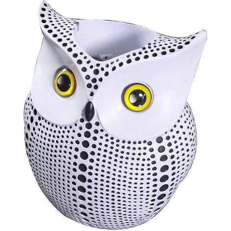 Vase hibou nordique, statuette en forme de hibou, porte-fleurs décoratif pour la maison ou une étagère. (1/5)
