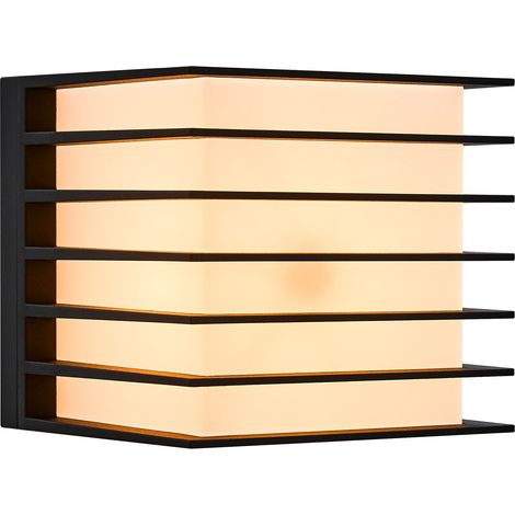 Applique murale FLUCTUS 13 Métal Noir, H.12 - IP44 - E27 /Nordlux Extérieur
