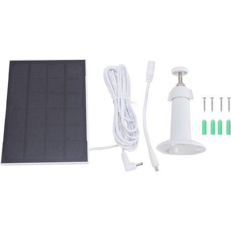 Ortviai Panneau Solaire 8 W pour Caméra de Nourrisseur à Oiseaux, Port USB-C, Étanche IP66, Compatible Blink, Ring, Eufy (1/5)