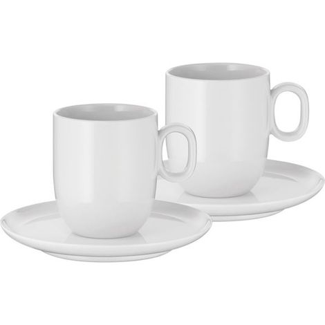 Set di 2 Tazze da Caffè da 17 cl con Sottobicchieri - Barista - Wmf