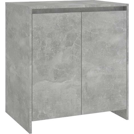Sideboard/Anrichte/Buffet Betongrau 70x41x75 cm Holzwerkstoff LXWW396021 (1/5)