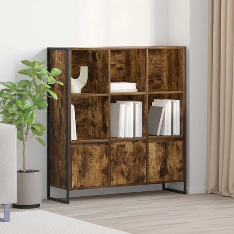 Estantería para libros 2 pcs Roble Humo 99,5 x 30 x 108 cm